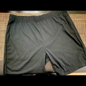 Biker Shorts / size 2X / black / 3% spandex